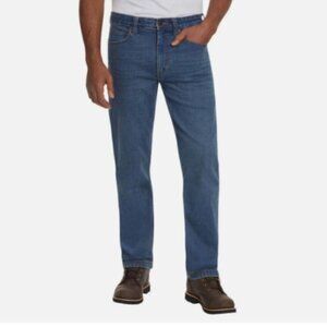 Kirkland Signature Mens 38x32 Blue Straight Leg Jeans Cotton Blend